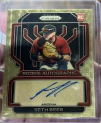 Seth Beer [Gold Prizm] #RA-SH Baseball Cards 2022 Panini Prizm Rookie Autographs Prices