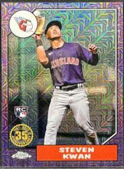 Steven Kwan [Purple] #T87C-21 Baseball Cards 2022 Topps Update 1987 Chrome Prices