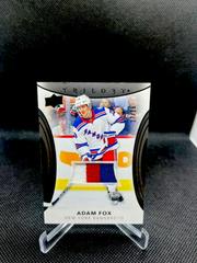 Adam Fox [Black Foil Patch] #69 Hockey Cards 2022 Upper Deck Trilogy Prices
