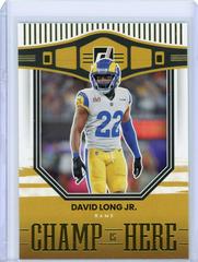 David Long Jr. Football Cards 2022 Panini Donruss Champ is Here Prices