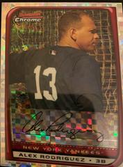Alex Rodriguez [Xfractor] #96 Baseball Cards 2008 Bowman Chrome Prices