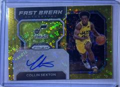 Collin Sexton [Gold] Basketball Cards 2022 Panini Prizm Fast Break Autographs Prices