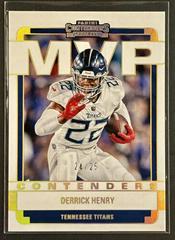 Derrick Henry [Gold] Football Cards 2022 Panini Contenders MVP Prices