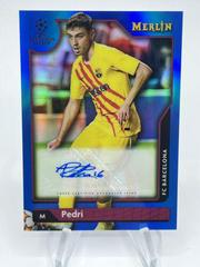 Pedri [Blue] #A-P Soccer Cards 2021 Topps Merlin Chrome UEFA Autographs Prices