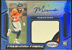 Marvin Mims [Blue] #FFMS-14 Football Cards 2023 Panini Certified Freshman Fabric Mirror Signatures Prices