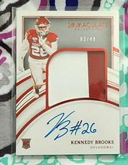 Kennedy Brooks #RA-KBR Football Cards 2022 Panini Immaculate Collegiate Rookie Autographs Prices