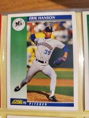 Erik Hanson #8 Baseball Cards 1992 Score Prices