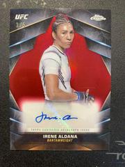 Irene Aldana [Red Refractor] #CVA-IAL Ufc Cards 2024 Topps Chrome UFC Veteran Autograph Prices
