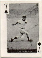 Don Mincher [7 of Spades] Baseball Cards 1969 Globe Imports Playing Cards Prices