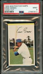 Ernie Banks [Hand Cut] Baseball Cards 1969 MLB Photostamps Prices