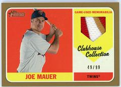 Joe Mauer [Gold] #JM Baseball Cards 2018 Topps Heritage Clubhouse Collection Relics Prices