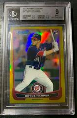 Bryce Harper [Gold Refractor] #214 Baseball Cards 2012 Bowman Chrome Prices
