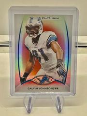 Calvin Johnson [Red Refractor] #1 Football Cards 2012 Topps Platinum Prices