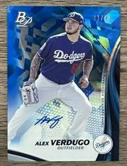 Alex Verdugo [Blue] #TPA-AV Baseball Cards 2017 Bowman Platinum Top Prospects Autographs Prices