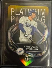 Freddie Freeman [Gold] Baseball Cards 2023 Bowman Platinum Plating Die Cut Prices