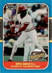 Eric Davis #8 Baseball Cards 1987 Donruss Highlights Prices