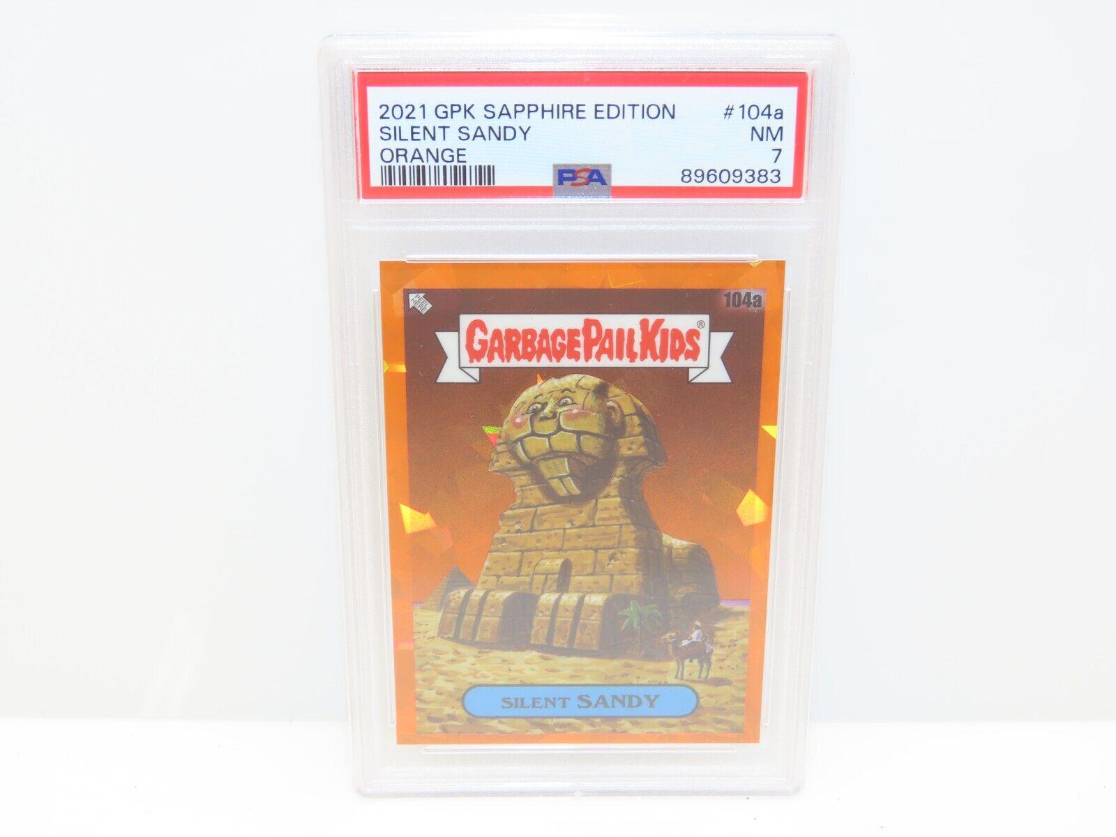 Silent SANDY [Orange] #104a Garbage Pail Kids 2021 Sapphire