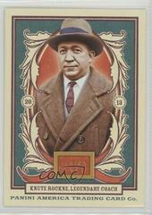 Knute Rockne #18 Baseball Cards 2013 Panini Golden Age Prices