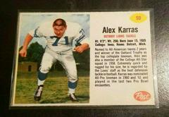 Alex Karras [Hand Cut] #50 Football Cards 1962 Post Cereal Prices