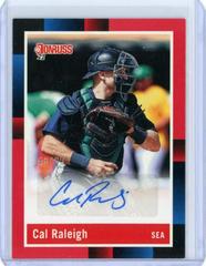 Cal Raleigh [Red] Baseball Cards 2022 Panini Donruss Retro 1988 Signatures Prices