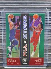 Luka Doncic, Trae Young [Green] Basketball Cards 2021 Panini Donruss Optic All Stars Prices