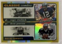 Drew Pearson, Roger Staubach [Gold] #CC-6 Football Cards 2022 Panini Classics Combos Prices
