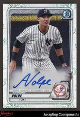 Anthony Volpe [Refractor] #CPA-AV Baseball Cards 2020 Bowman Chrome Prospect Autographs Prices