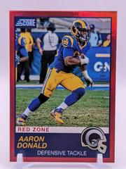 Aaron Donald [Red Zone] #295 Football Cards 2019 Panini Score Prices