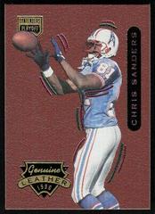 Chris Sanders Football Cards 1996 Playoff Contenders Leather Prices