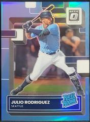 Julio Rodriguez [Carolina Blue] #97 Baseball Cards 2022 Panini Donruss Optic Prices