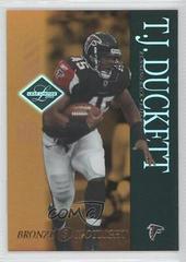 T.J. Duckett [Bronze Spotlight] Football Cards 2003 Leaf Limited Prices