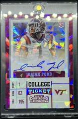 Isaiah Ford [Cracked Ice] Football Cards 2017 Panini Contenders Draft Picks Prices