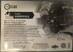 Jimmy Garoppolo [Row 0 Legacy Autograph Patch] #175 Football Cards 2014 Flair Showcase Prices