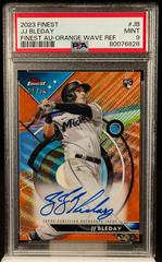 JJ Bleday [Orange Wave] #FA-JB Baseball Cards 2023 Topps Finest Autographs Prices