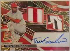 Tony Santillan #RDJA-TS Baseball Cards 2022 Panini Chronicles Rookie Dual Jersey Autographs Prices