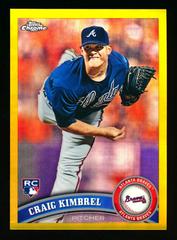 Craig Kimbrel [Gold Refractor] #195 Baseball Cards 2011 Topps Chrome Prices
