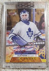 Felix Potvin [Red Ink] Hockey Cards 2020 Upper Deck Clear Cut Canvas Signatures Prices