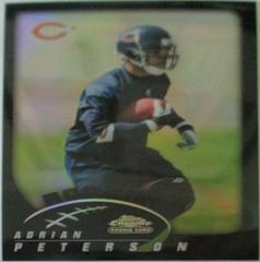 Adrian Peterson [Black Refractor] #261 Football Cards 2002 Topps Chrome Prices