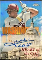 Juan Soto [Orange] Baseball Cards 2022 Topps Chrome Heart of the City Autographs Prices