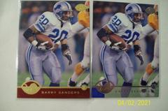 Barry Sanders [Red] #114 Football Cards 1996 Leaf Prices