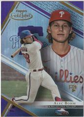 Alec Bohm [Class 3 Purple] #87 Baseball Cards 2021 Topps Gold Label Prices