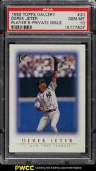 Derek Jeter [Player's Private Issue] #20 Baseball Cards 1999 Topps Gallery Prices