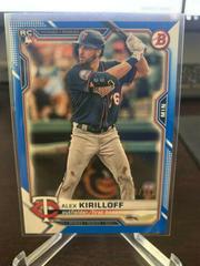 Alex Kirilloff [Blue] #75 Baseball Cards 2021 Bowman Prices