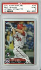 Bryce Harper [Hitting Refractor] #196 Baseball Cards 2012 Topps Chrome Prices