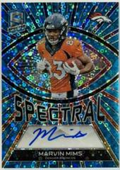 Marvin Mims [Blue Neon] Football Cards 2023 Panini Spectra Spectral Signature Prices