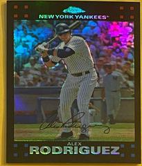 Alex Rodriguez [Refractor] Baseball Cards 2007 Topps Chrome Prices