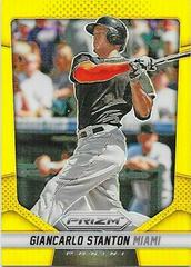 Giancarlo Stanton [Gold Prizm] #136 Baseball Cards 2014 Panini Prizm Prices
