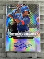 Cristian Hernandez #AU-HE Baseball Cards 2022 Panini Prizm Draft Picks Autographs Prices