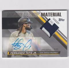 Fernando Tatis Jr. [Platinum] Baseball Cards 2024 Topps Major League Material Autograph Prices