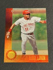 Barry Larkin [Press Proof Bronze] #122 Baseball Cards 1996 Leaf Prices